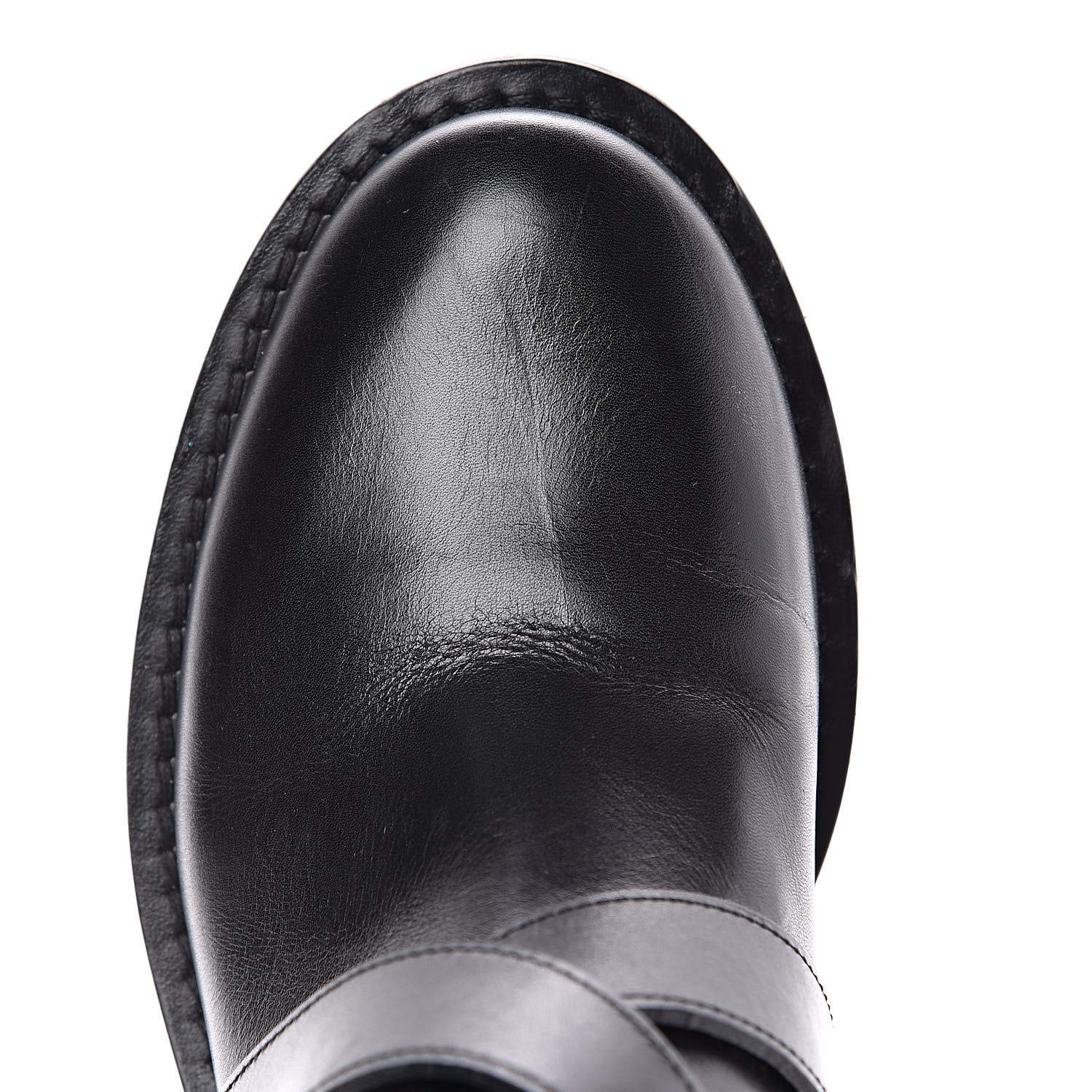 Louis Vuitton Calfskin Embossed Monogram Rebellion Half Boots 37.5 Black 8 of 9