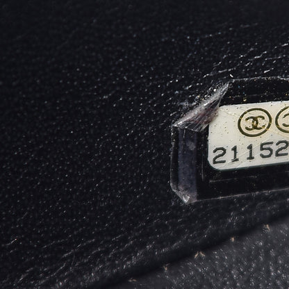 Chanel Lambskin Chevron Quilted Mini Square Flap Black 7 of 15