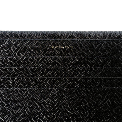 Saint Laurent Grain De Poudre Monogram Uptown Wallet Black 15 of 22