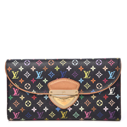 Louis Vuitton Monogram Multicolor Eugenie Wallet Black Grenade 1 of 9