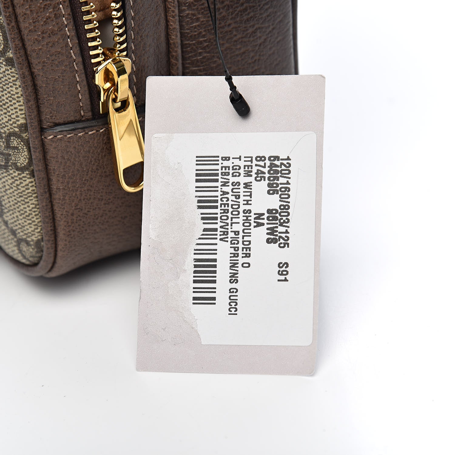 Gucci GG Supreme Monogram Web Mini Ophidia Double Zip Crossbody Bag Beige New Acero 12 of 12