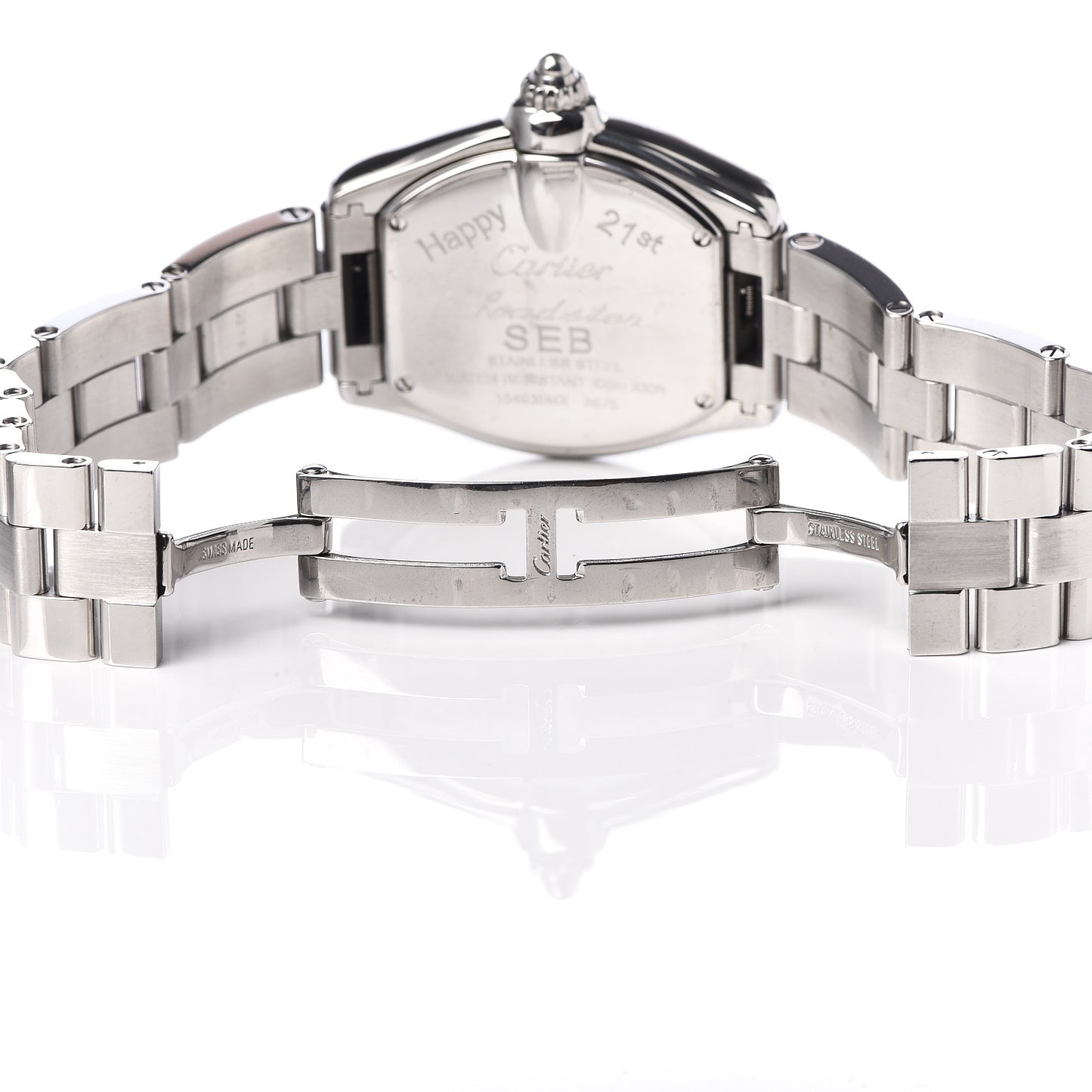 Stainless Steel 31mm Roadster Quartz Watch Pink