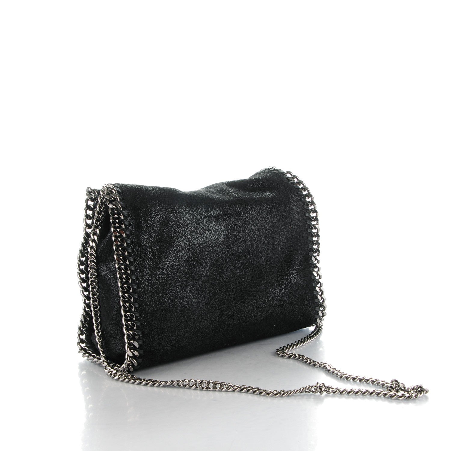 Stella McCartney Shaggy Deer Mini Falabella Tote Black 3 of 8