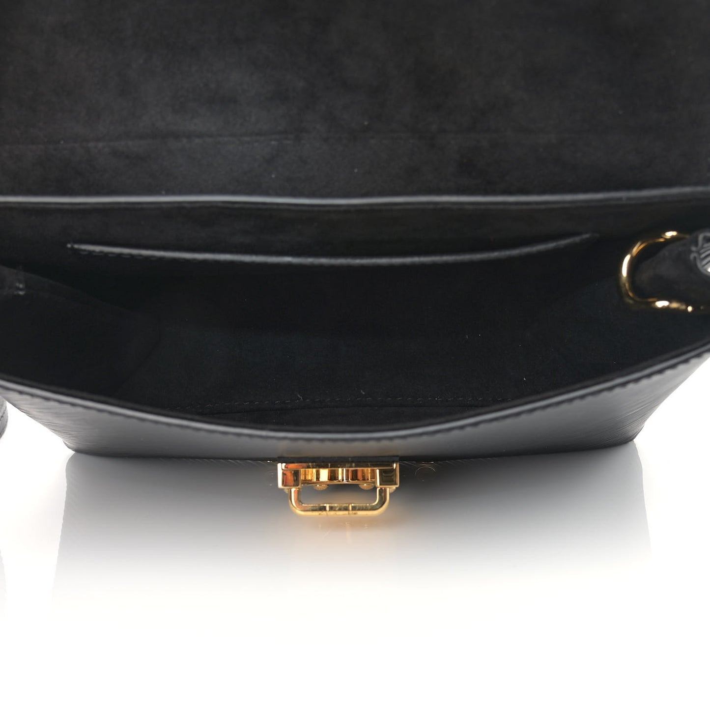 Epi One Handle Flap Bag Black