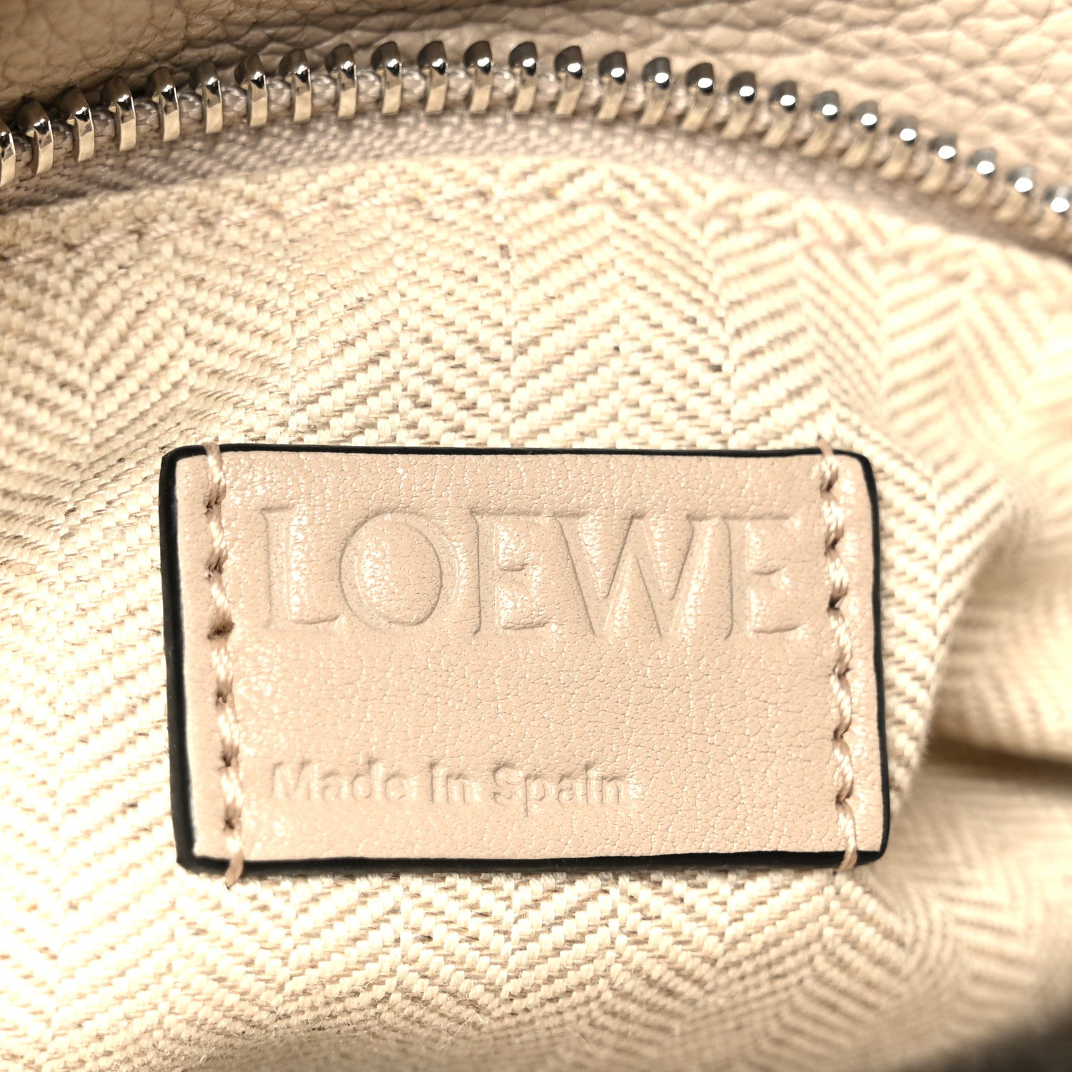 Loewe Calfskin Small Puzzle Bag Light Oat 6 of 11