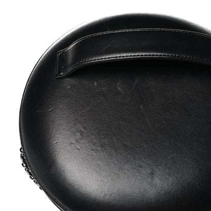 Chanel Lambskin Chain Fringe Round Clutch With Chain Black 13 of 15