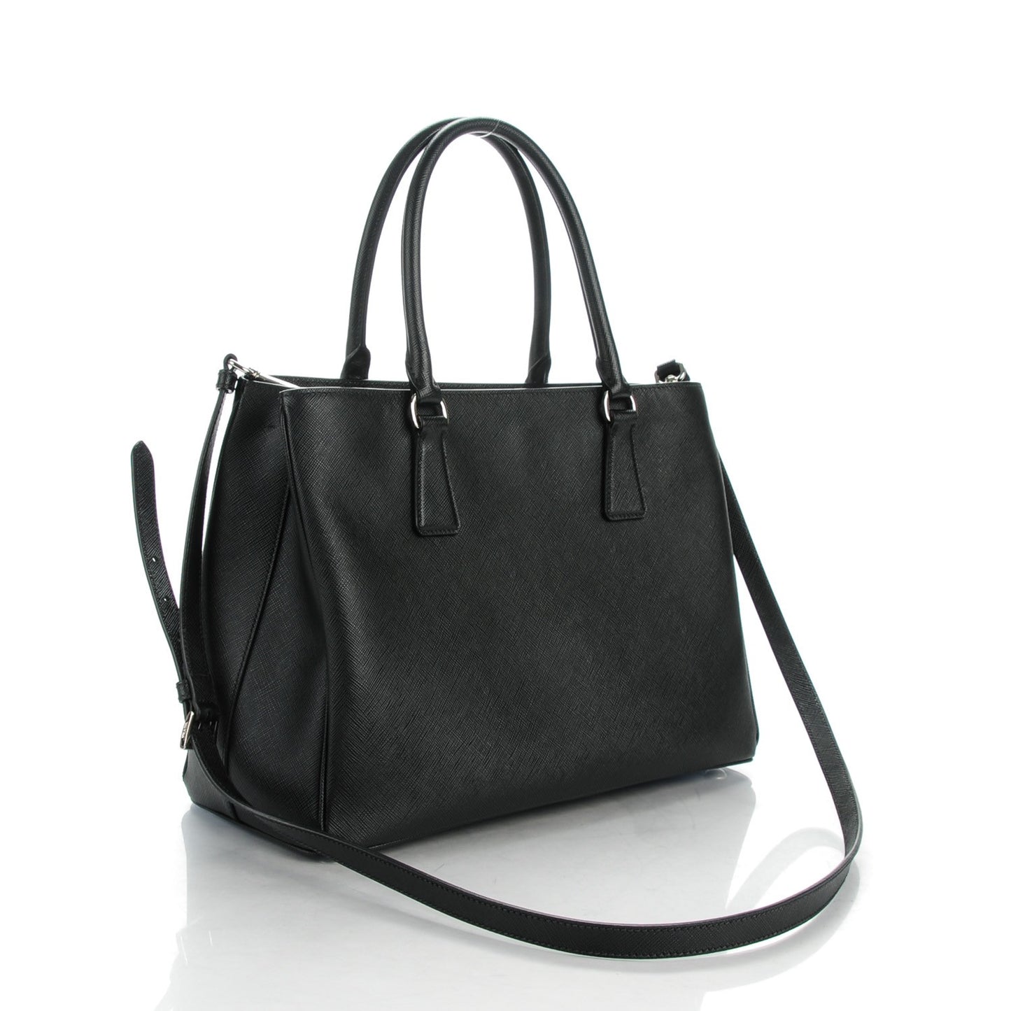 Saffiano Lux Medium Tote Nero Black