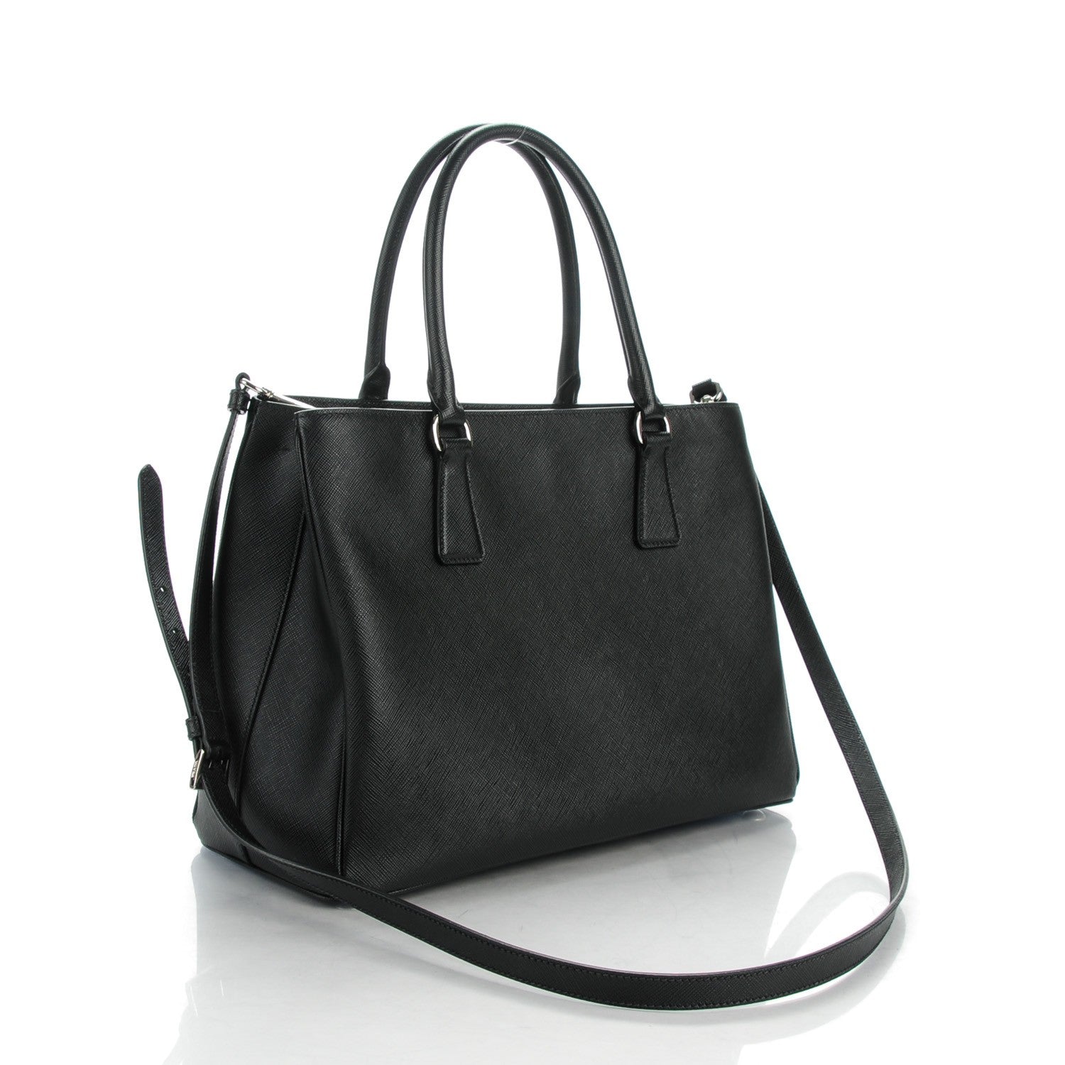 Prada Saffiano Lux Medium Tote Nero Black 3 of 7