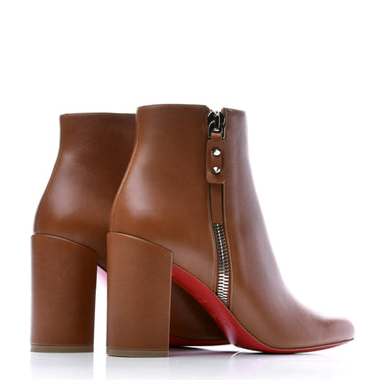 Christian Louboutin Calfskin Ziptotal 85 Ankle Boots 39.5 Cuoio 4 of 10