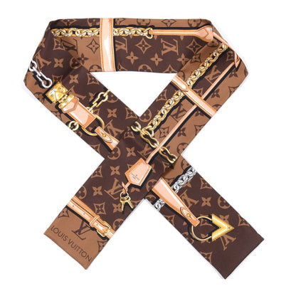 Louis Vuitton Silk Monogram Confidential Bandeau Brown 1 of 4