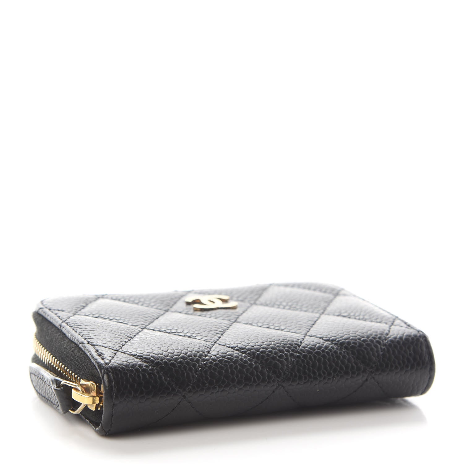 Chanel Caviar Quilted Zip Coin Purse Black 6 of 9
