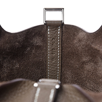Hermes Taurillon Clemence Picotin Lock 18 PM Etoupe 7 of 12
