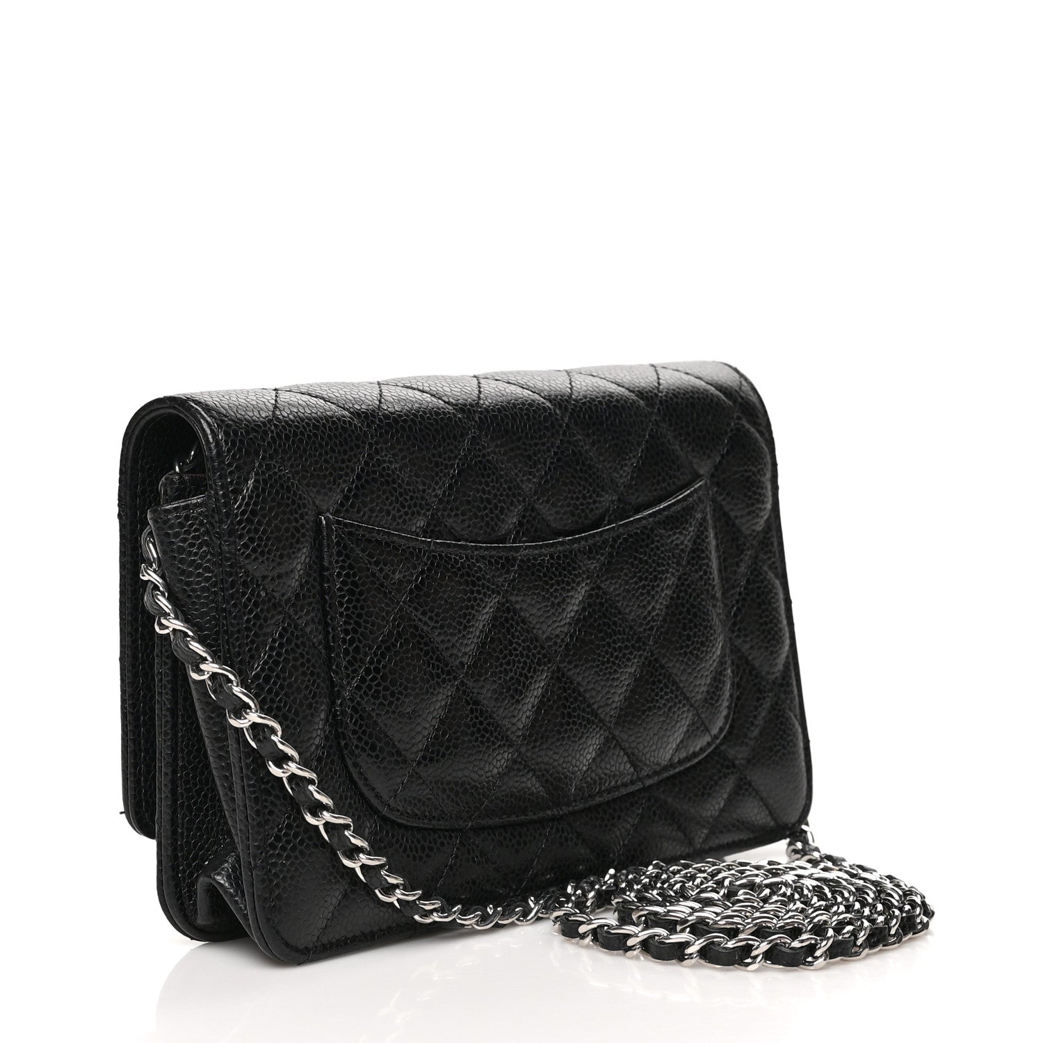 Chanel Caviar Quilted Wallet On Chain WOC Black 3 of 10
