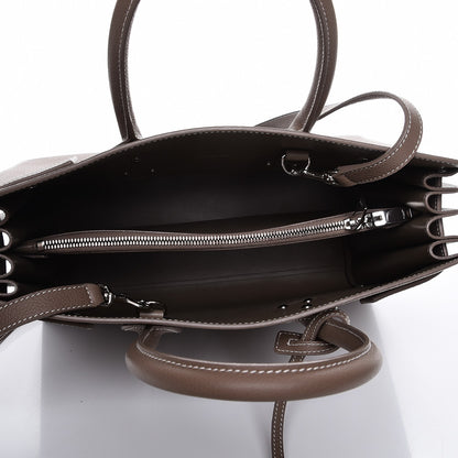 Saint Laurent Grained Calfskin Small Sac De Jour Taupe 6 of 8
