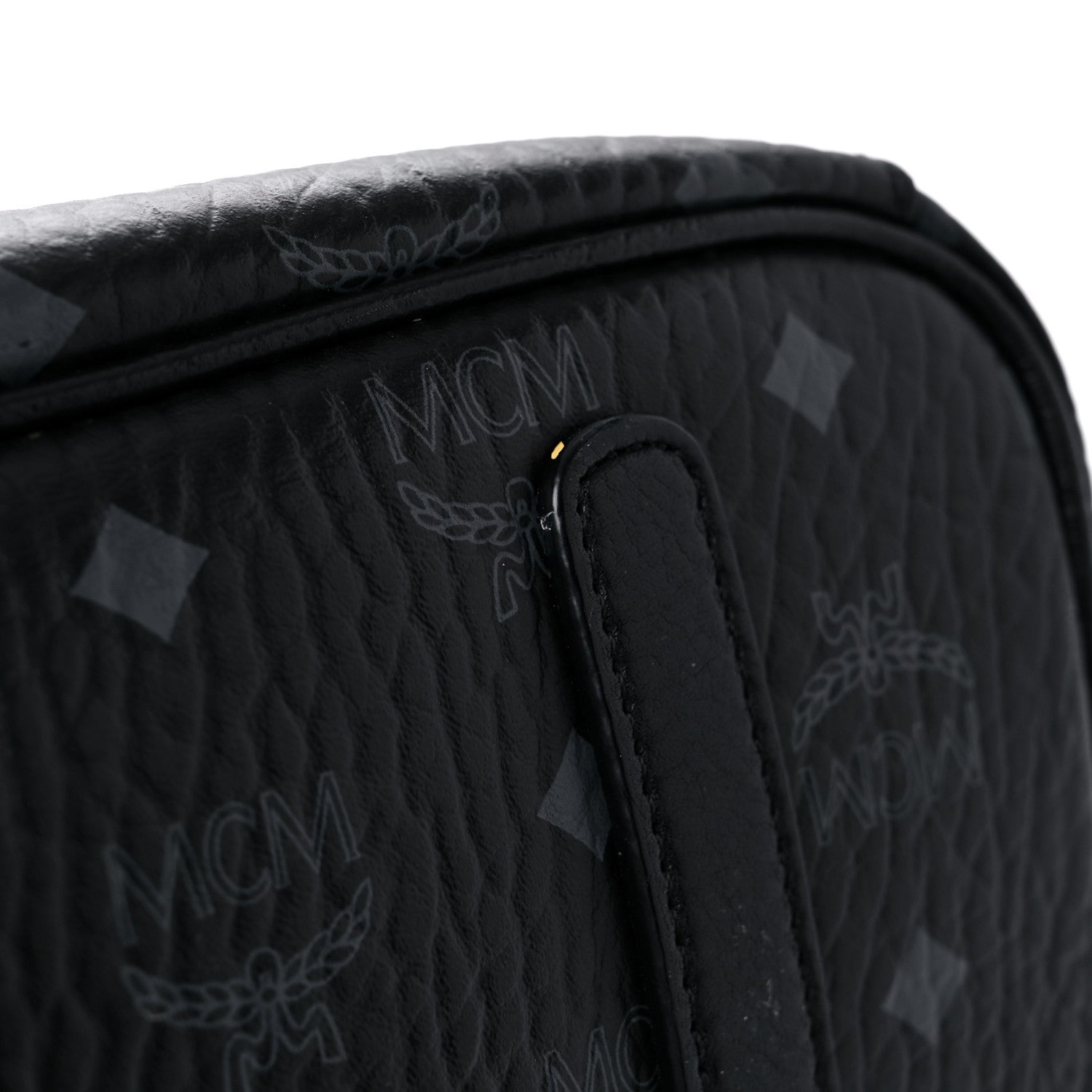 MCM Visetos Medium Project Reversible Shopper Tote Black 9 of 22