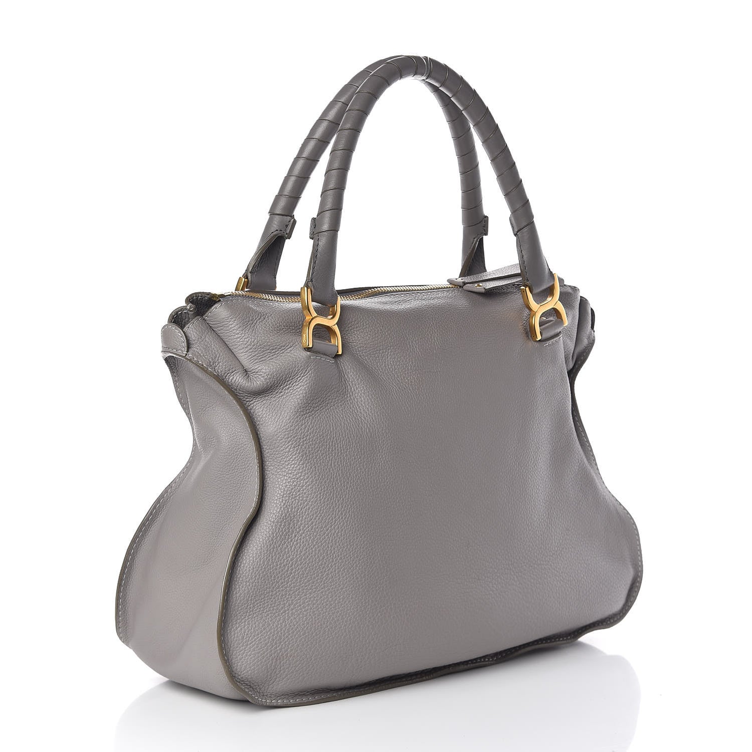 Chloe Calfskin Large Marcie Satchel Cashmere Grey 3 of 11