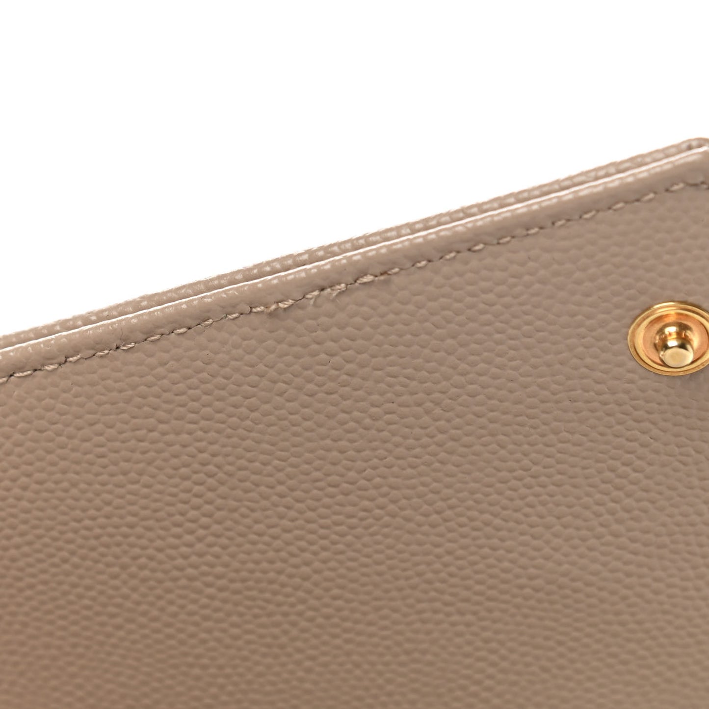 Grain De Poudre Matelasse Chevron Monogram Envelope Clutch Dark Beige