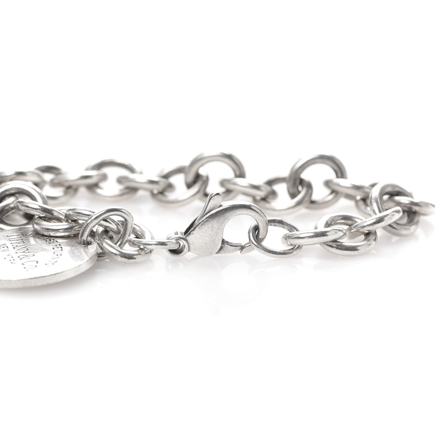Tiffany Sterling Silver Return to Round Tag Charm Bracelet 4 of 4