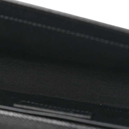 Saint Laurent Grain De Poudre Monogram Cassandre Clutch Black 5 of 11