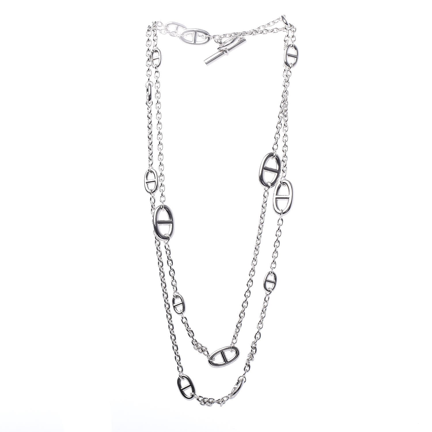 Hermes Sterling Silver Farandole Necklace 120 3 of 6