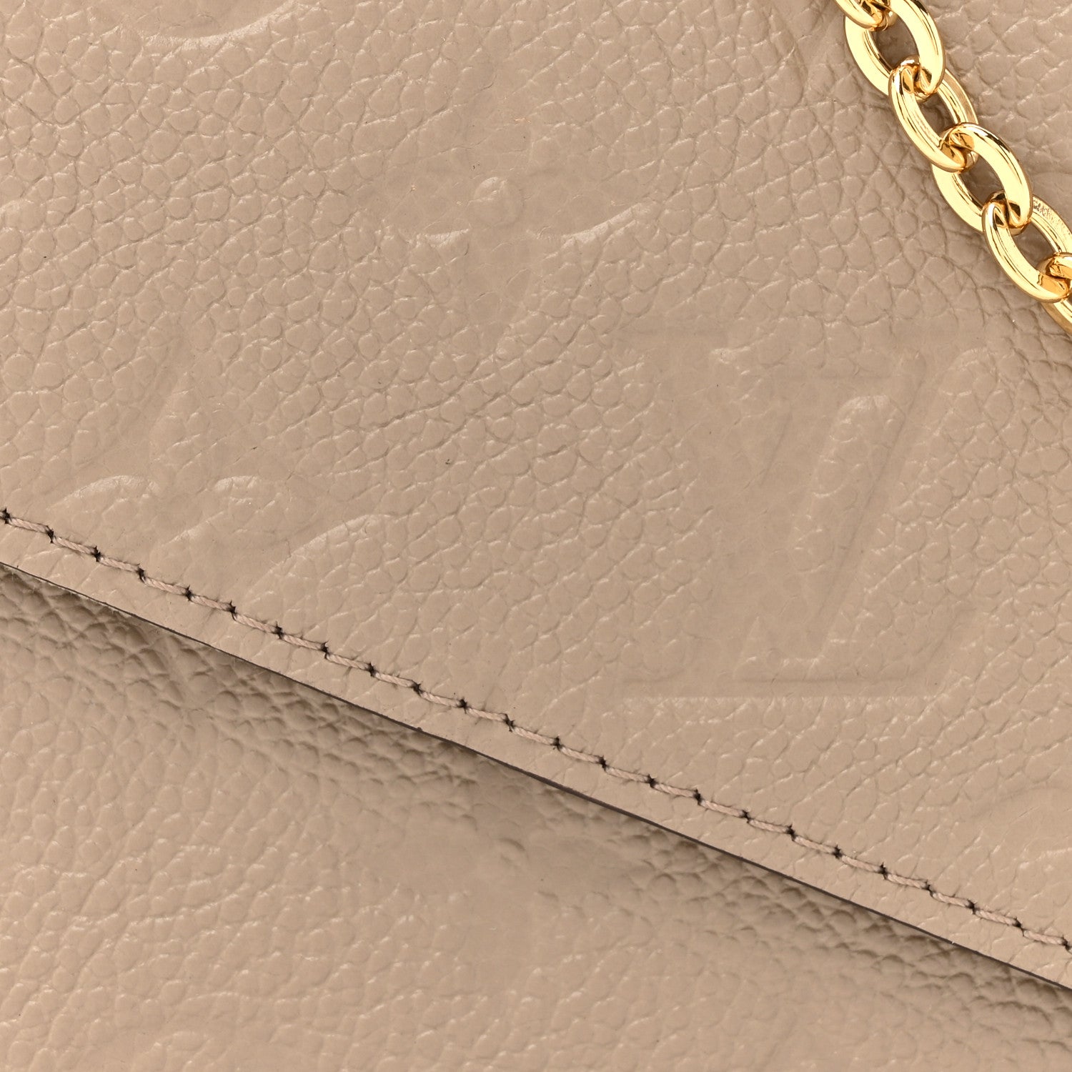 Louis Vuitton Empreinte Pochette Felicie Chain Wallet Tourterelle 10 of 13