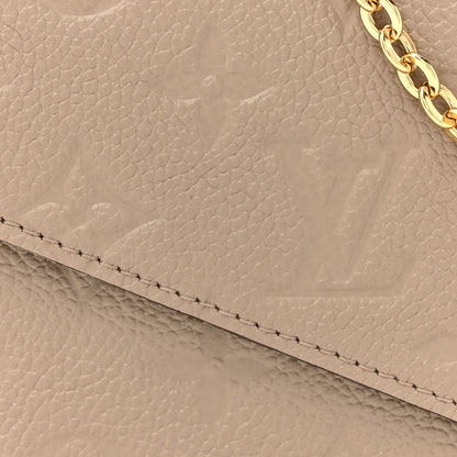 Louis Vuitton Empreinte Pochette Felicie Chain Wallet Tourterelle 10 of 13