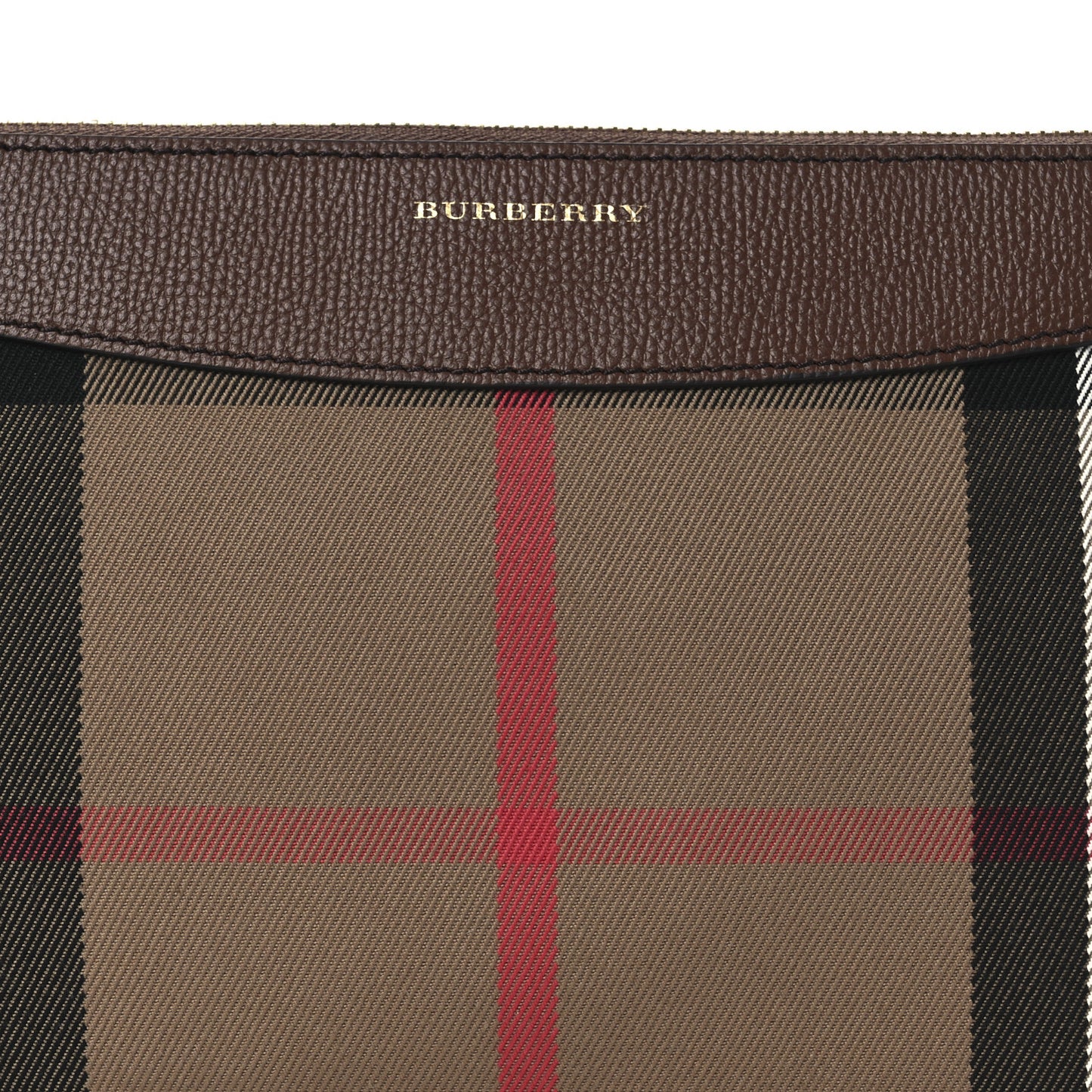 Horseferry Check Peyton Crossbody Clutch Bag Brown