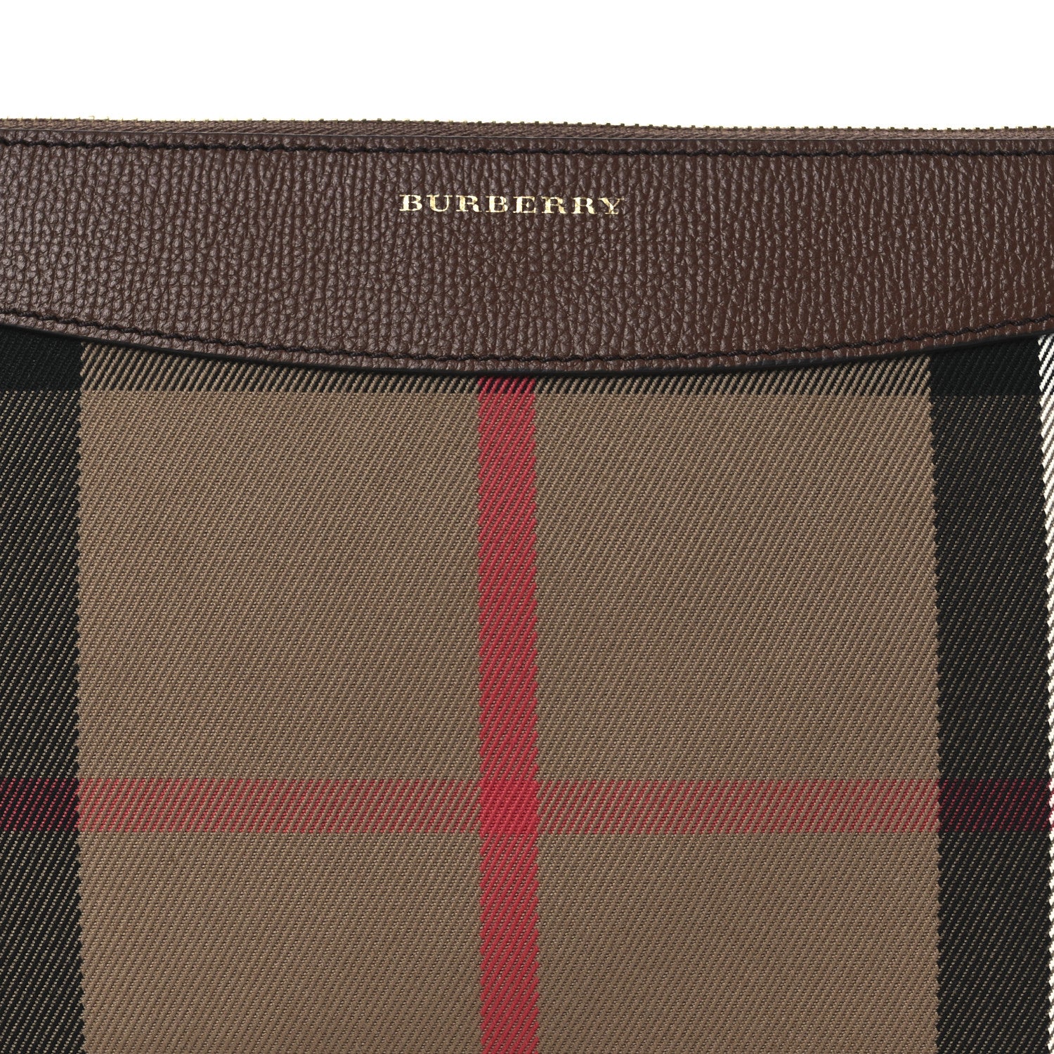 Burberry Horseferry Check Peyton Crossbody Clutch Bag Brown 8 of 10