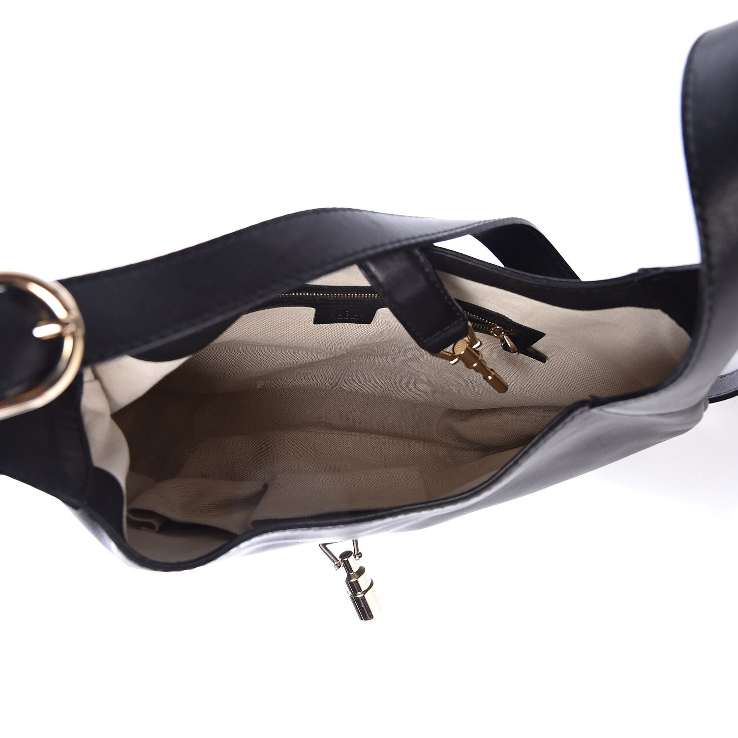 Gucci Calfskin Medium Jackie Shoulder Bag Black 5 of 9