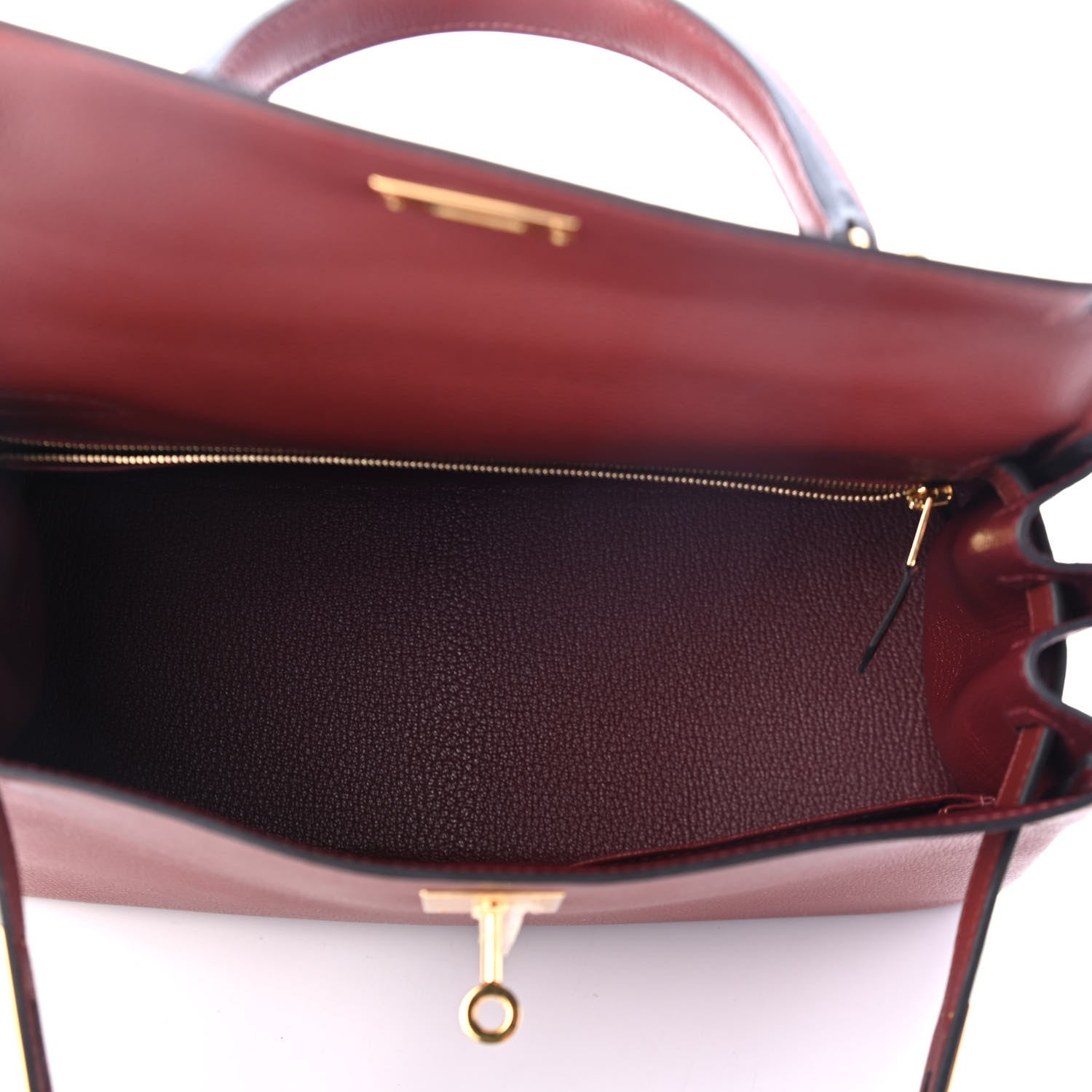 Hermes Evercolor Kelly Retourne 28 Rouge H 4 of 10