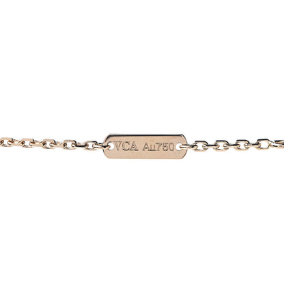Van Cleef & Arpels 18K Yellow Gold Guilloche Vintage Alhambra Pendant Necklace 5 of 7
