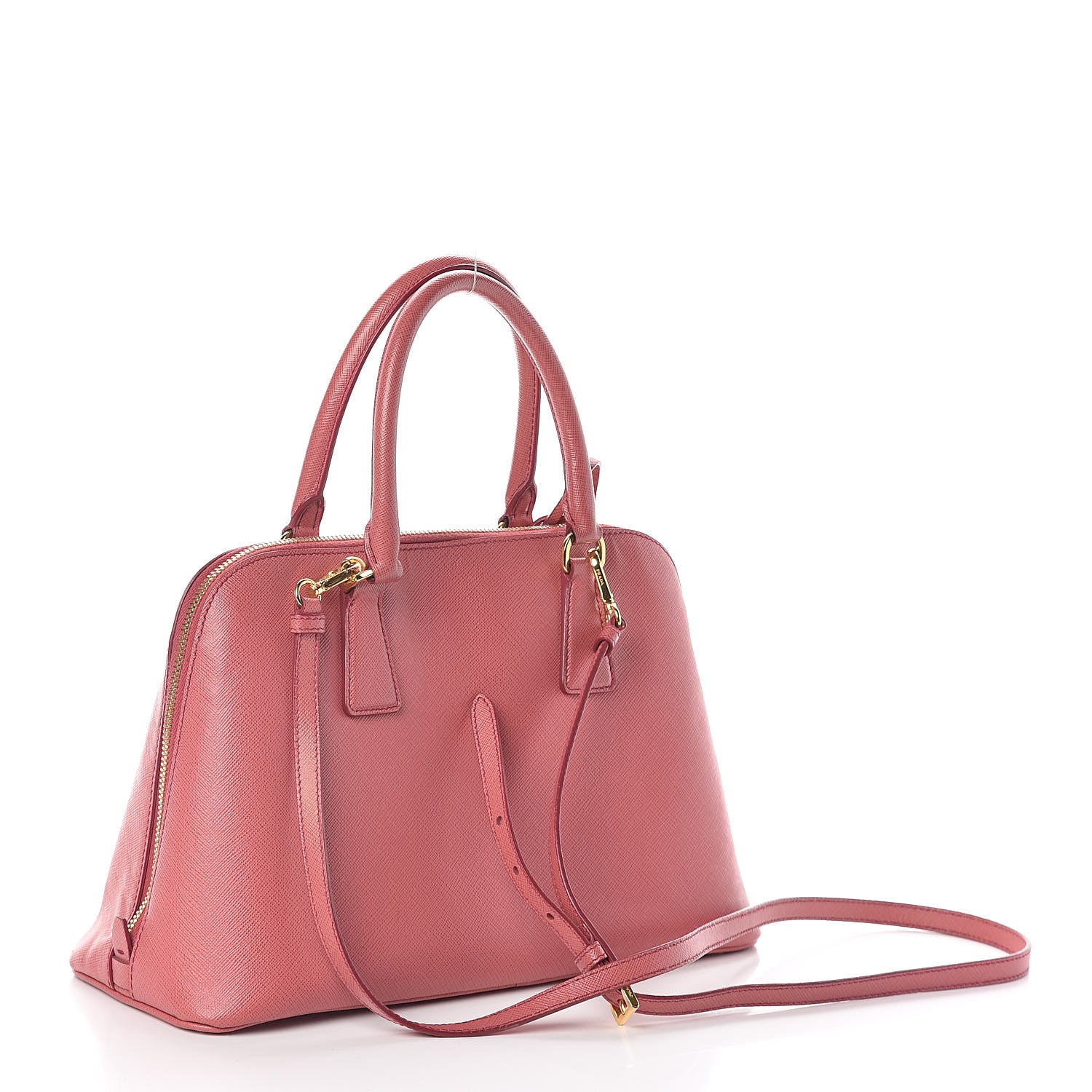 Prada Saffiano Lux Medium Promenade Tote Peonia 3 of 9