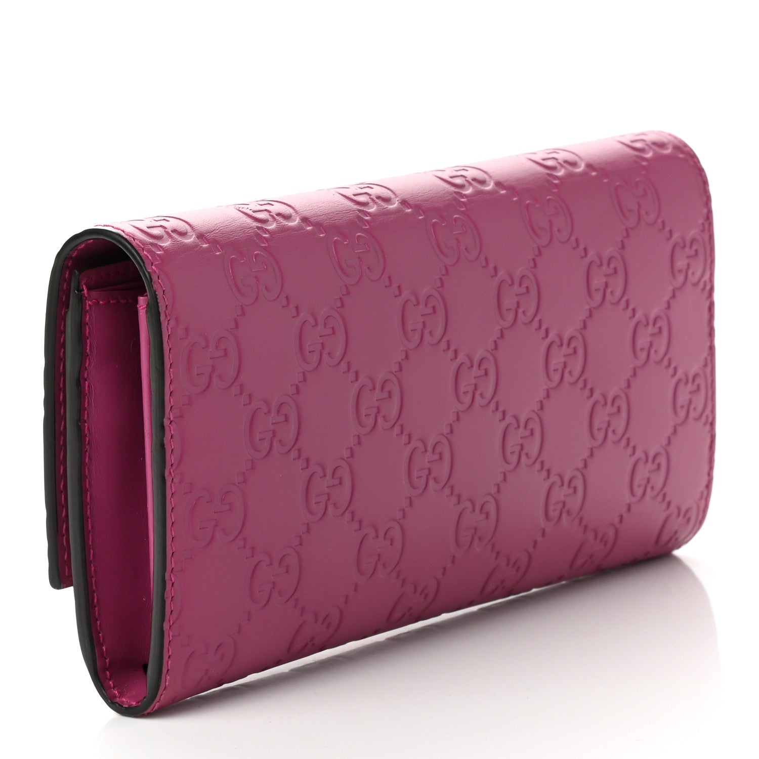Gucci Guccissima Signature Bowy Continental Wallet Peonia Flower 3 of 7