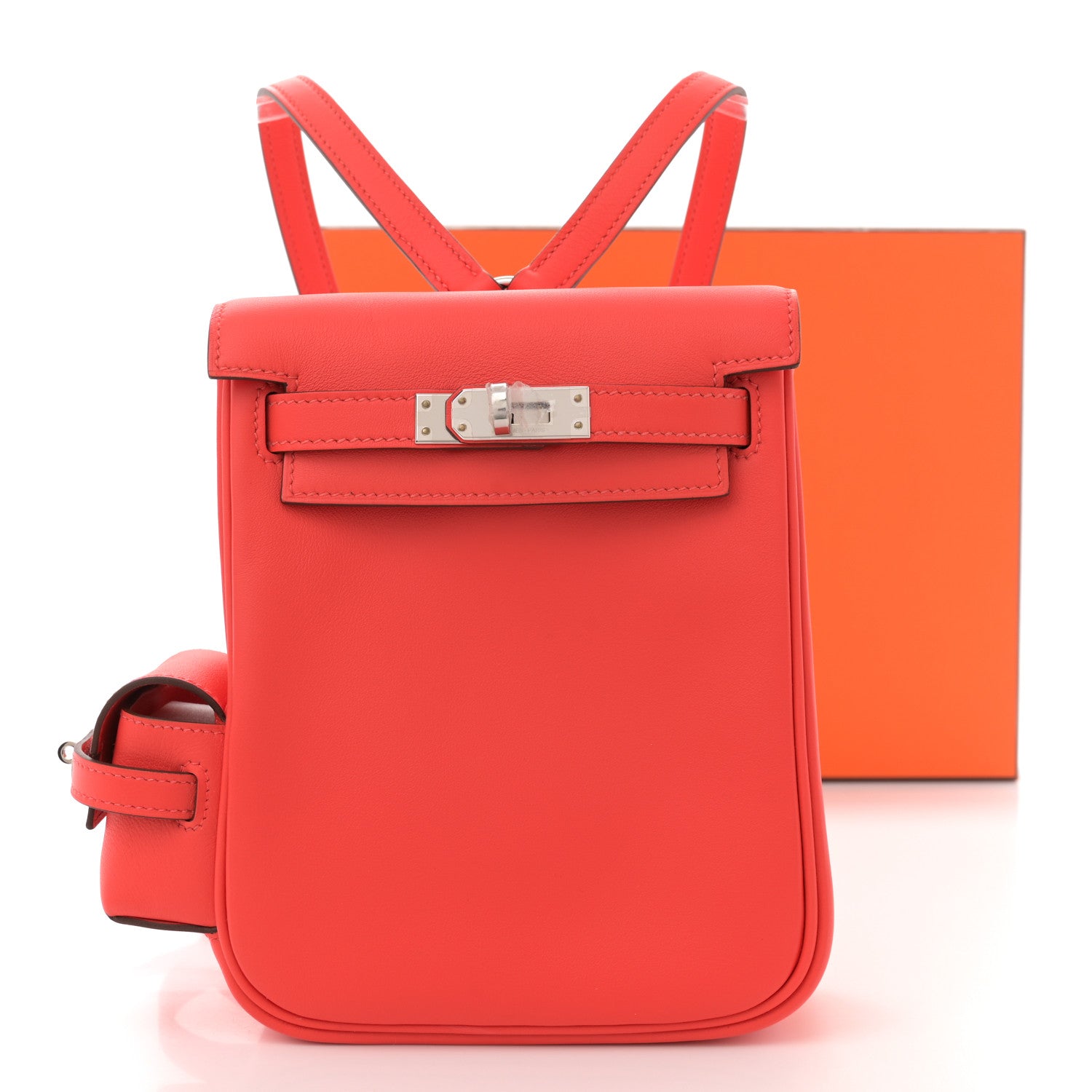 Hermes Swift Kelly Jump Backpack Orange Field 11 of 11