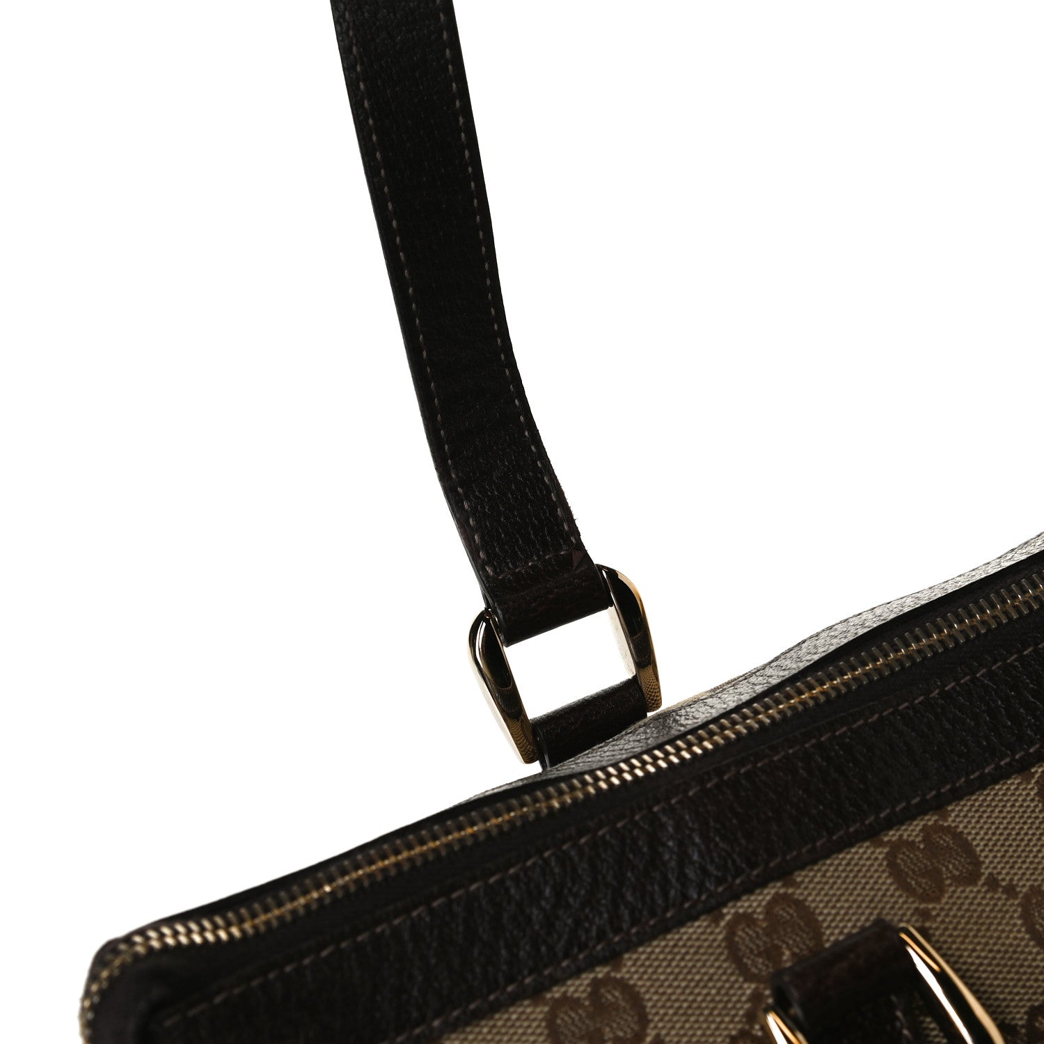 Gucci Monogram Medium Abbey Tote Dark Brown 18 of 20