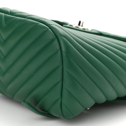 Chanel Lambskin Chevron Quilted Small Urban Spirit Backpack Green 10 of 10