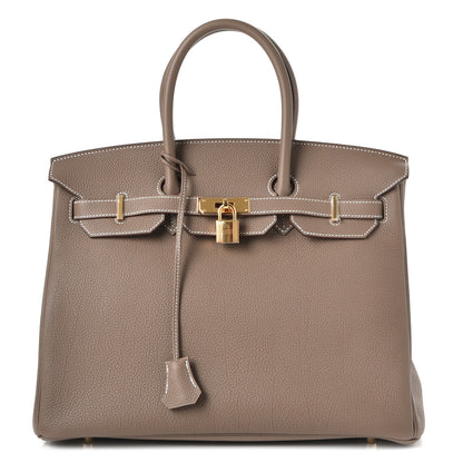 Hermes Togo Birkin 35 Etoupe 1 of 38