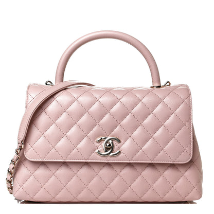 Chanel Caviar Quilted Small Coco Handle Flap Light Pink 1 of 15