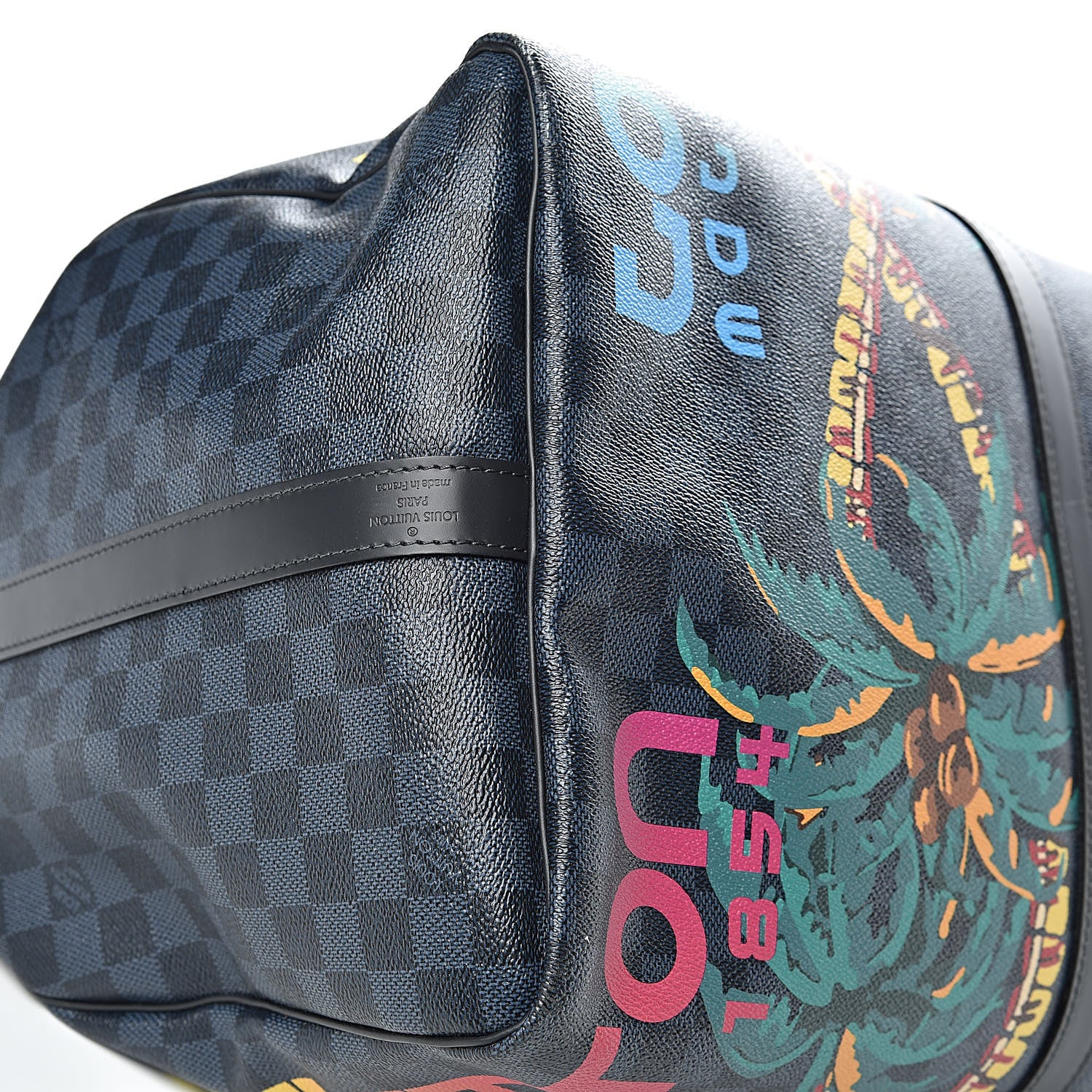 Louis Vuitton Damier Cobalt Jungle Keepall Bandouliere 55 9 of 15