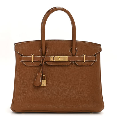 Hermes Togo Birkin 30 Gold 1 of 12
