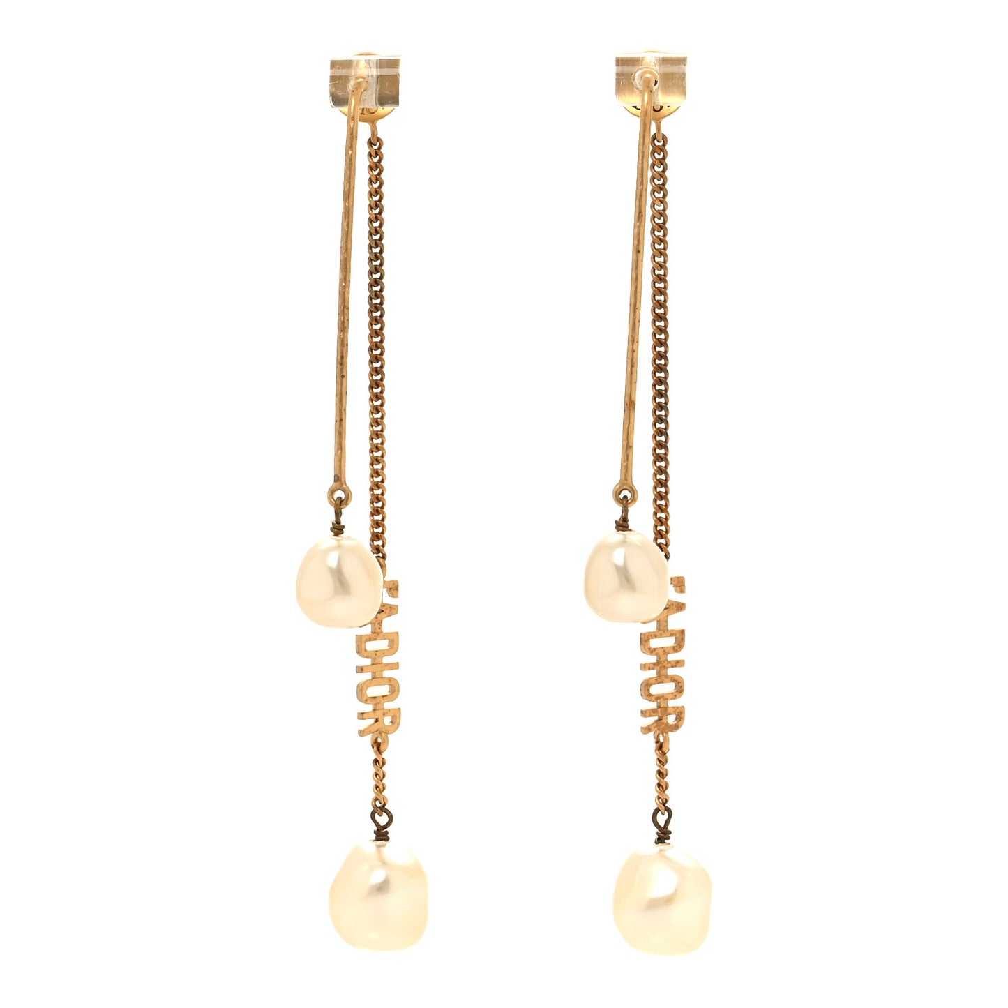 Pearl J'adior Dangle Earrings Gold