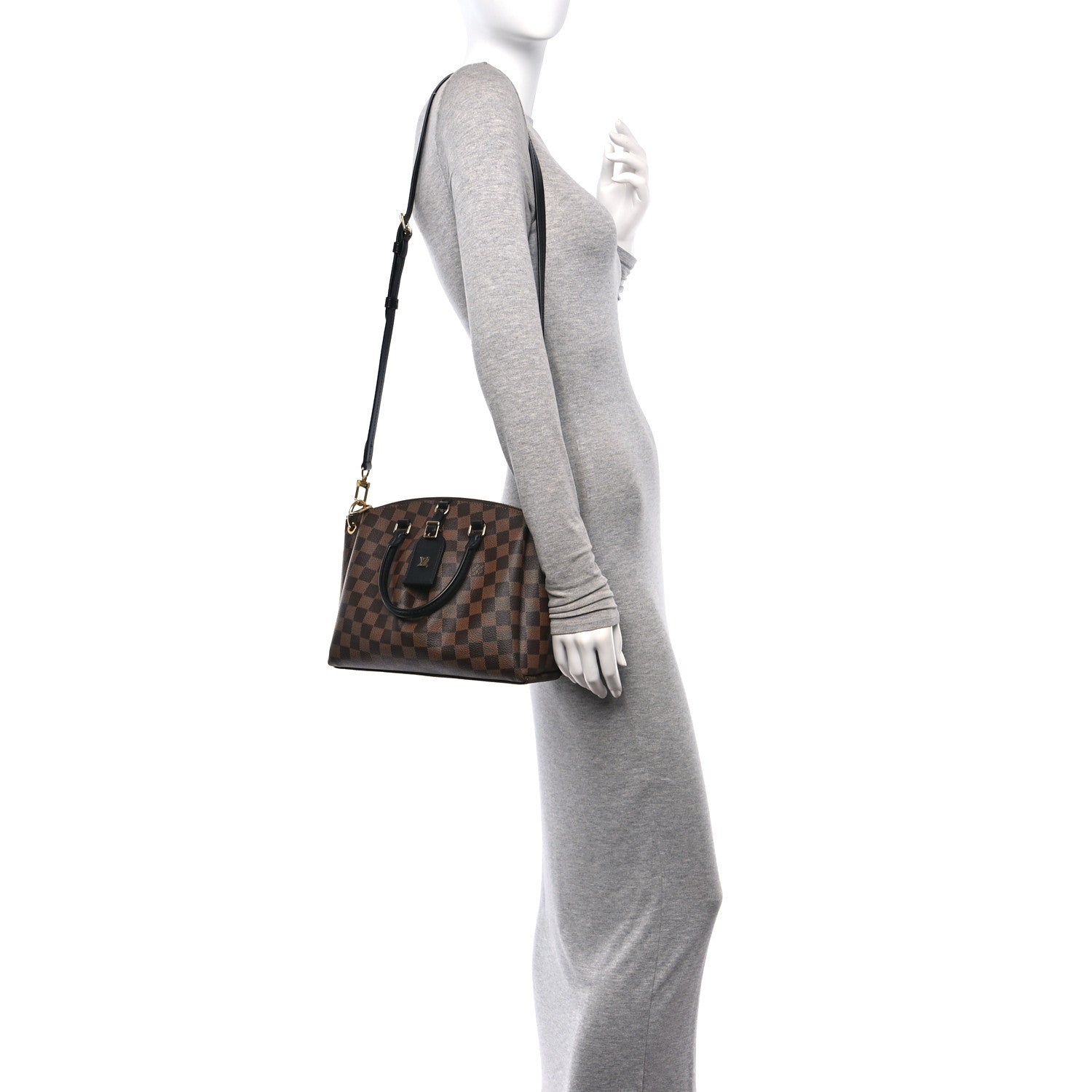 Louis Vuitton Damier Ebene Odeon Tote PM Black 2 of 9