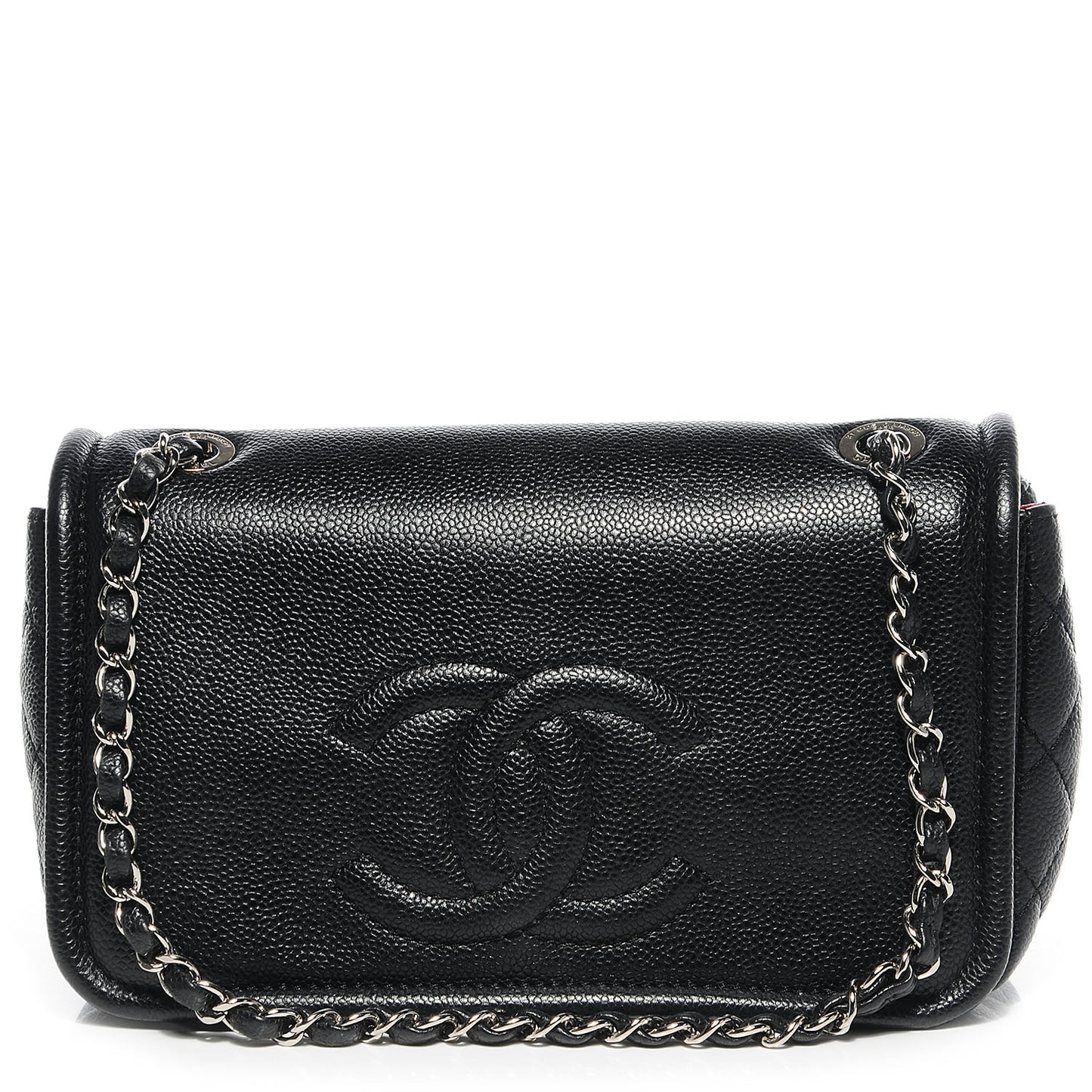 Caviar Timeless Medium Flap Black