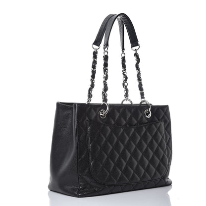 Chanel Caviar Quilted Grand Shopping Tote GST Black 3 of 11