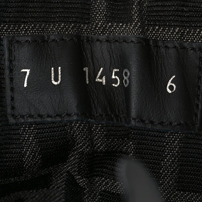 Fendi Vitello Fabric Jacquard FF 1974 Mens Fendi Force Ankle Combat Boots 6 Black Grigio 6 of 8