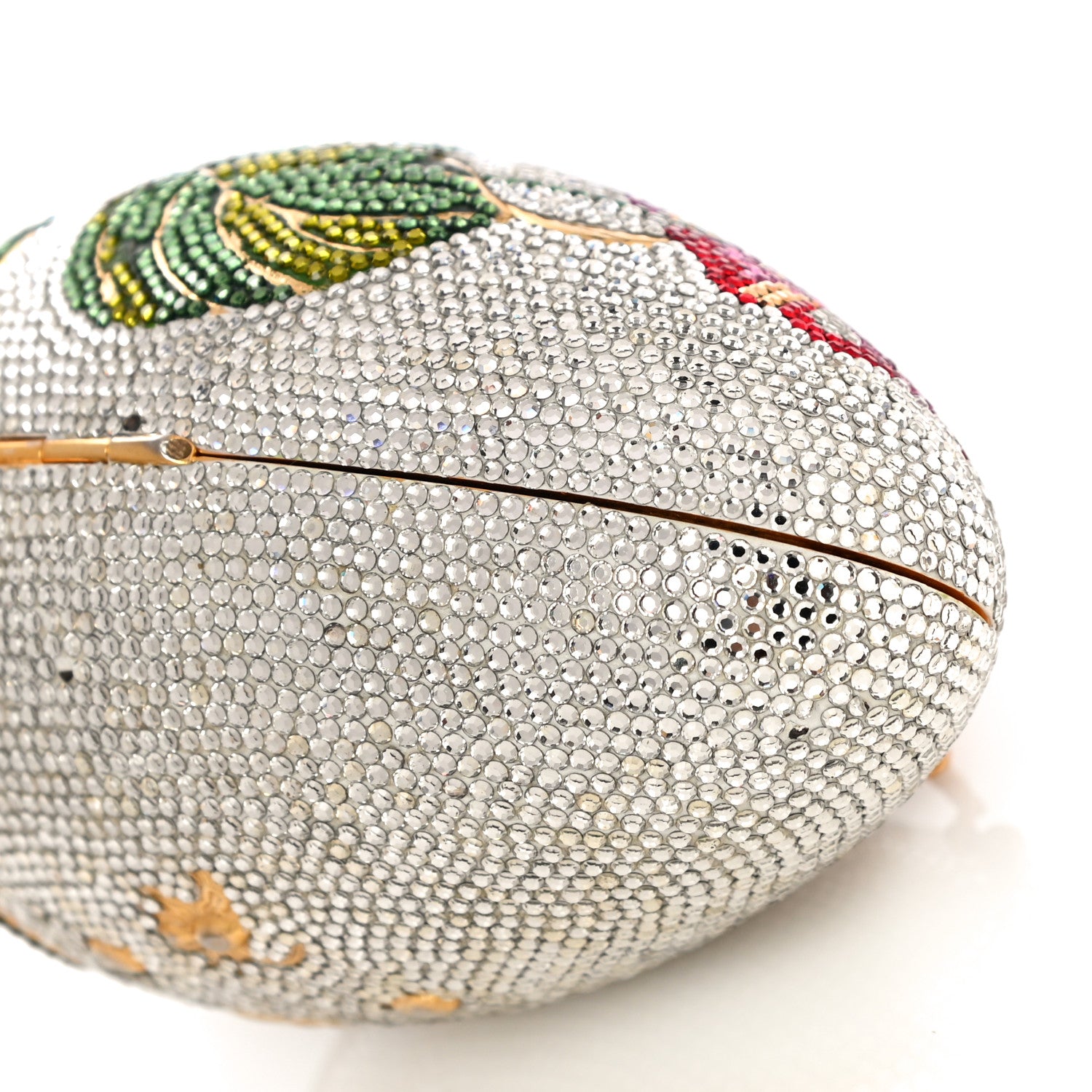 Judith Leiber Crystal Rose Egg Minaudiere Clutch Multicolor 8 of 12