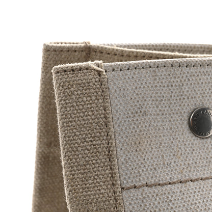 Saint Laurent Linen Calfskin Rive Gauche Tote Greggio Natural 12 of 15