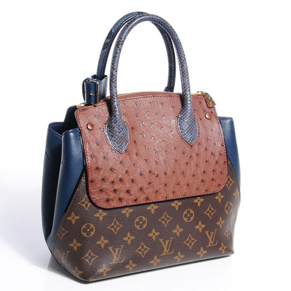 Louis Vuitton Ostrich Python Majestueux Tote PM Blue 3 of 7