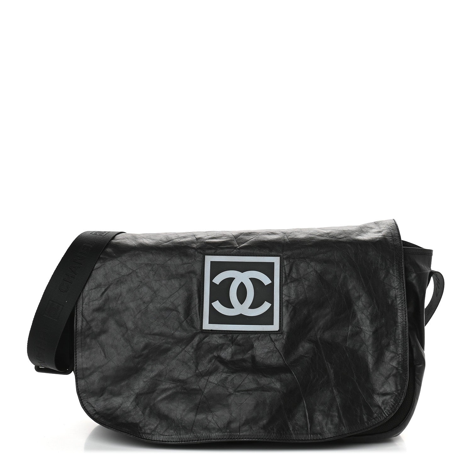 Chanel Coated Canvas Sport CC Messenger Black 1 of 10