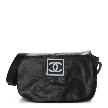 Chanel Coated Canvas Sport CC Messenger Black 1 of 10